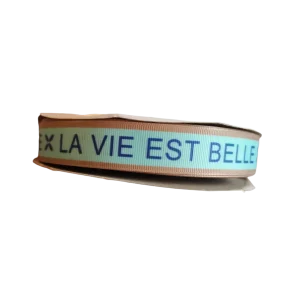 La Vie Est Belle Life Is Beautiful Nylon Dog Collar