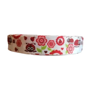 Ladybugs Nylon Dog Collar