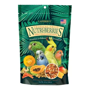 Lafeber's® Tropical Fruit Nutri-Berries for Parakeet, Cockatiels & Lovebirds - 10 Oz