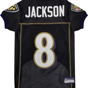 Lamar Jackson Dog Jersey - Baltimore Ravens NFL Pet Jersey