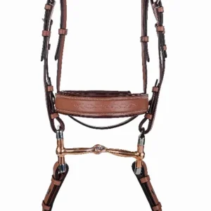 Laureate by Henri de Rivel Fancy Stitched Bridle with Wide Caveson and Laced Reins