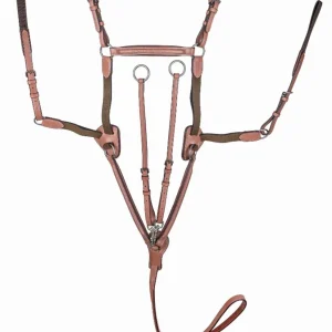 Laureate by Henri de Rivel Raised Fancy Stitched 5 Point Breastplate with Running Attachment