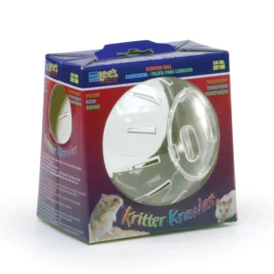 Lee's Aquarium & Pet Products Kritter Krawler Clear View-Thru Running Ball, Clear, Dwarf
