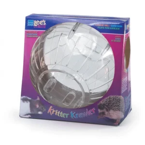 Lee's Aquarium & Pet Products Kritter Krawler Clear View-Thru Running Ball, Clear, Jumbo