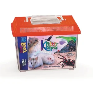 Lee's Aquarium & Pet Products Rectangle Kritter Keeper with Lid Label Assorted, 0.5 gal, Small