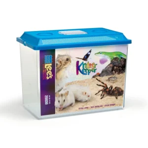 Lee's Aquarium & Pet Products Rectangle Kritter Keeper with Lid Label Assorted, 5.9 gal, X-Large