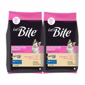 Let's Bite Active Kitten Ocean Fish Cat Dry Food (Buy 1 Get 1 Free)