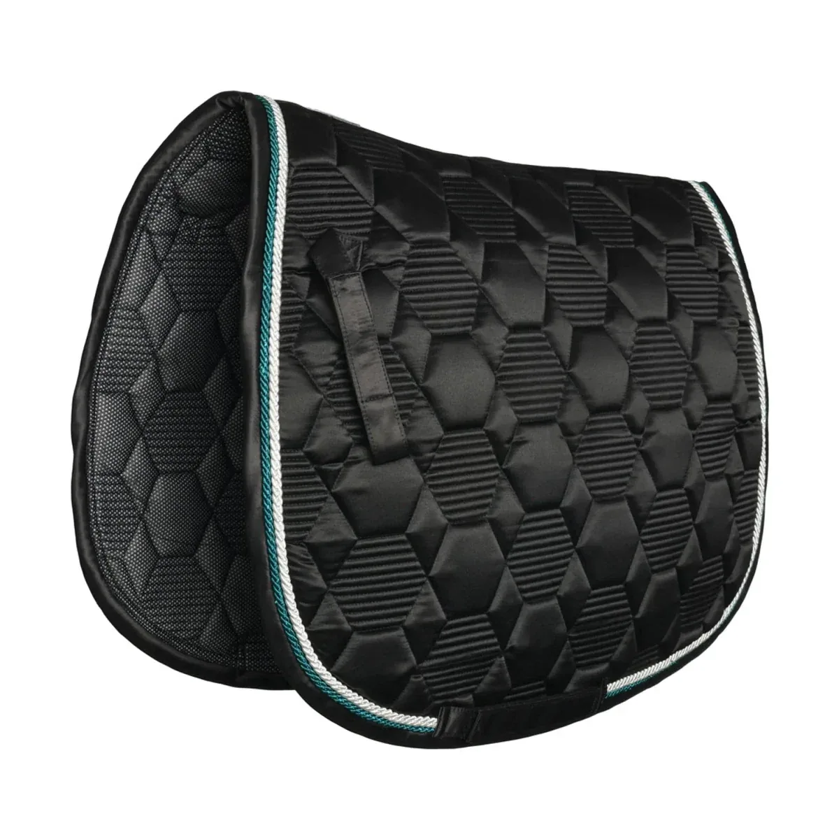 Lettia Honeycomb Collection Saddle Pad, BLACK
