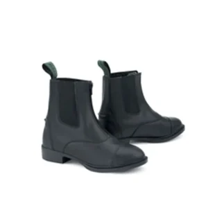 Lettia Ladies Zip Paddock Shoes- Black- 6.5