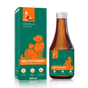 Lickicious Chicken Flavour Multivitamin Syrup for Dogs & Cats