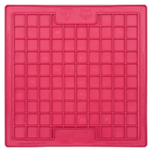 LickiMat Classic Playdate Slow Feeder for Cats and Dogs (Pink)