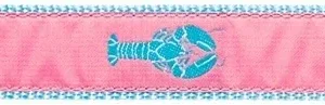 Lobster -- Pink on Light Blue