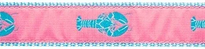Lobster -- Pink on Light Blue