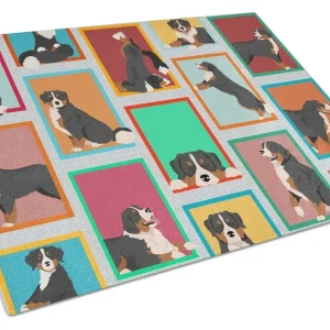 Lots of Dogs Glass Cutting Board - Large