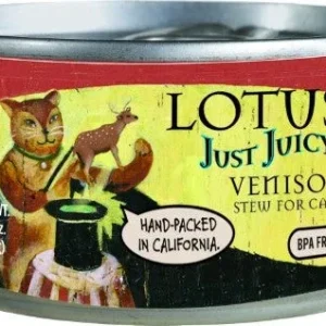 Lotus Just Juicy Stew Venison Canned Cat Food - 2.5 Oz - Case of 24