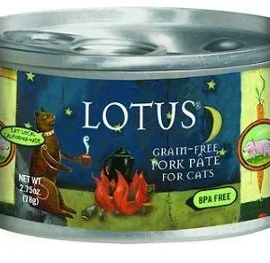 Lotus Pate Grain-Free Pork Canned Cat Food - 2.75 Oz - Case of 24
