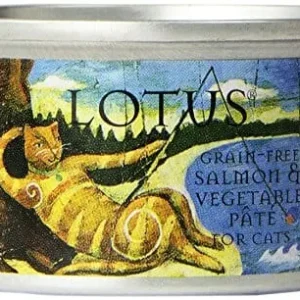 Lotus Pate Grain-Free Salmon Canned Cat Food - 12.5 Oz - Case of 12
