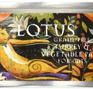 Lotus Pate Grain-Free Turkey Canned Cat Food - 12.5 Oz - Case of 12