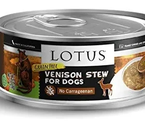 Lotus Stew Grain-Free Venison Canned Dog Food - 5.5 Oz - Case of 24