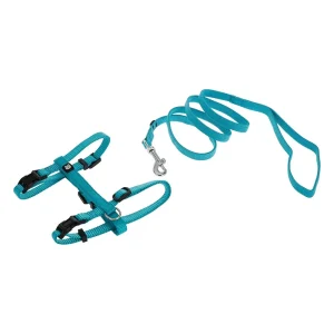M Pets Catogo Harness & Leash for Cats (Blue)