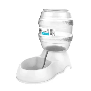 M Pets Cylinder Water Dispenser for Dogs (White)