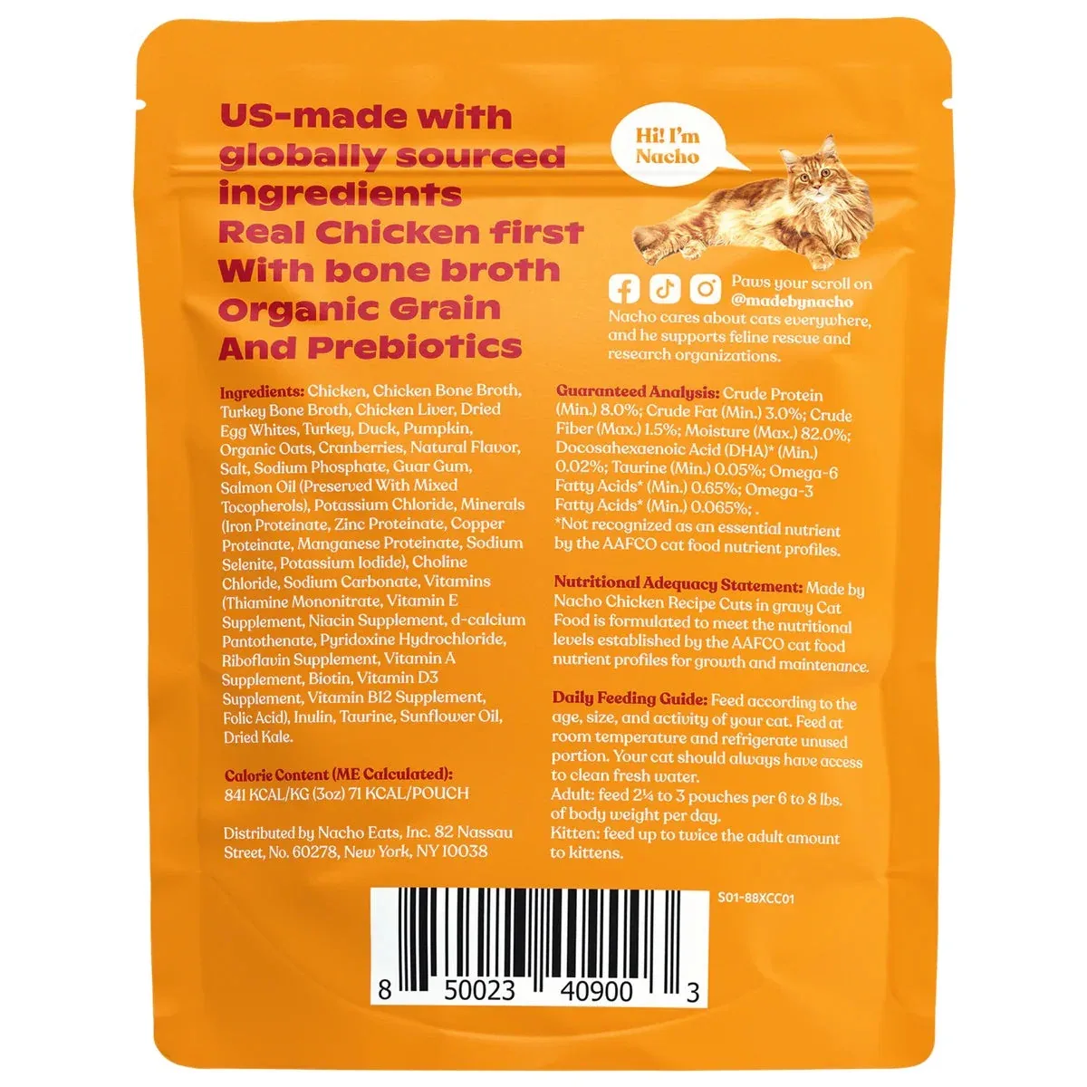 Made By Nacho Chicken In Gravy Cuts Cat Food (3oz) - Image 2