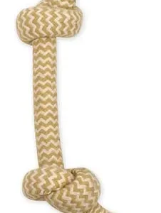 Mammoth Pet Products Flossy Chews EXTRA Peanut Butter Scented Dog Toy 2 Knot Bone Large, 14 in