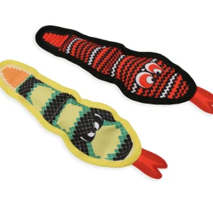Mammoth Pet Products Squeaky Snake Dog Toy Assorted Color Small, 17 in