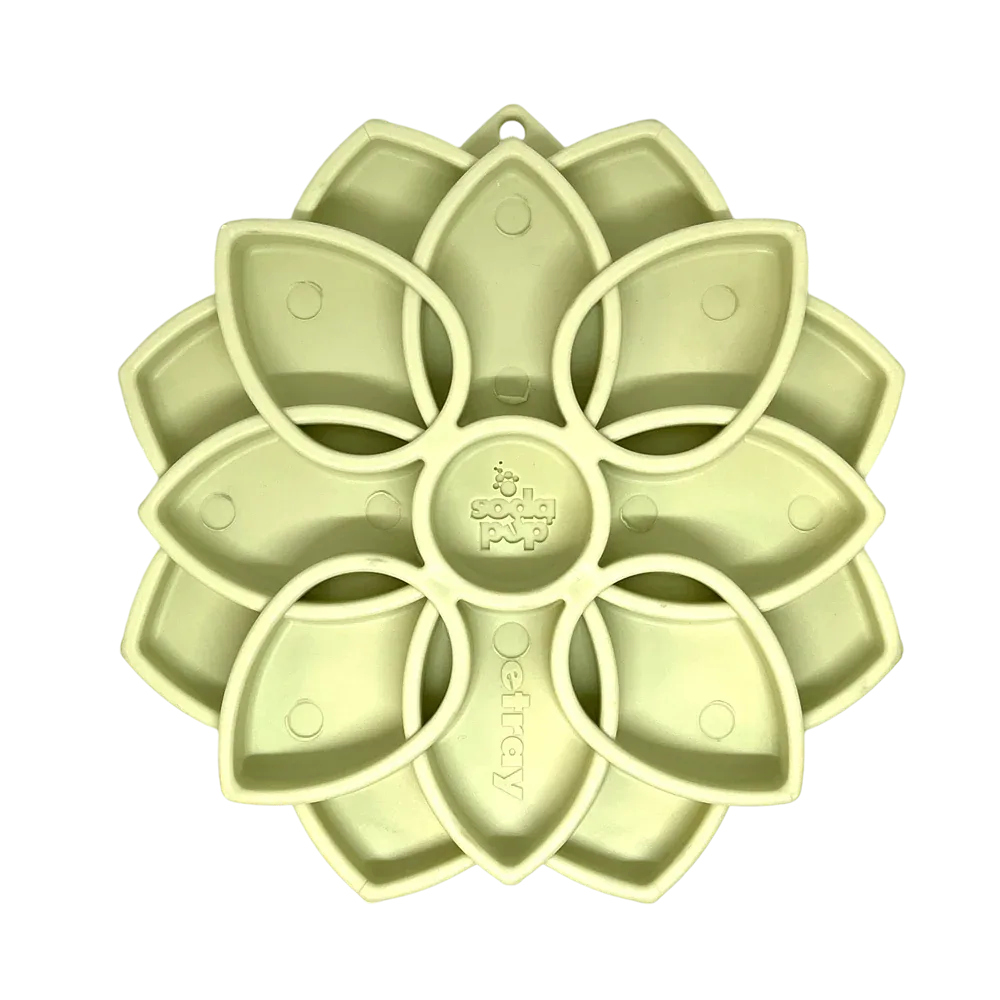 Mandala Softie eTray Shallow Slow Feeder Dog Bowl with Suction Cups - Image 2