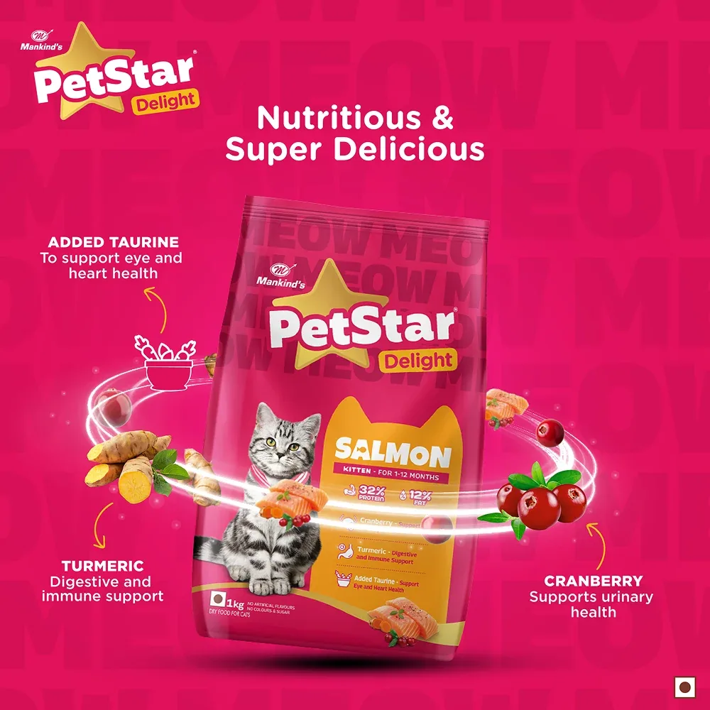 Mankind PetStar Salmon Kitten Cat Dry Food - Image 2
