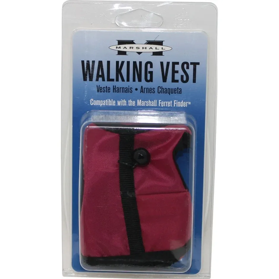 Marshall Pet Products Ferret Finder Walking Vest Maroon Medium - Image 2