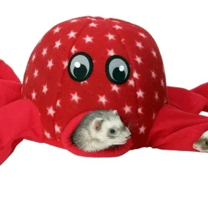 Marshall Pet Products Ferret Octo-Play Toy Octopus Red