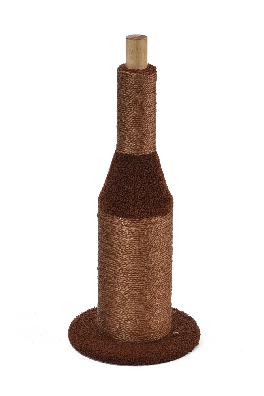 Max & Marlow Apple Novelty Cat Scratcher Wine Bottle