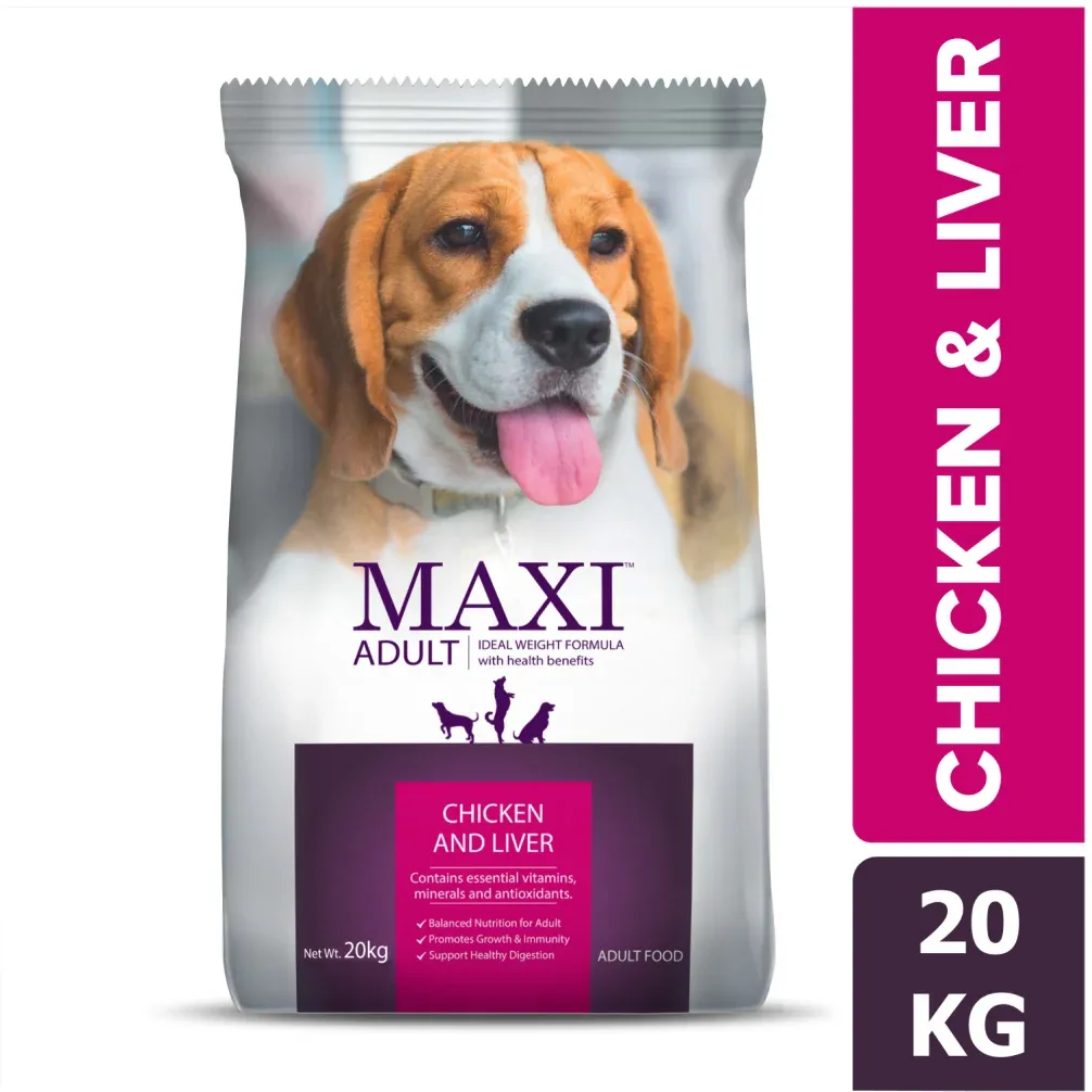 Maxi Adult Chicken and Liver Dog Dry Food