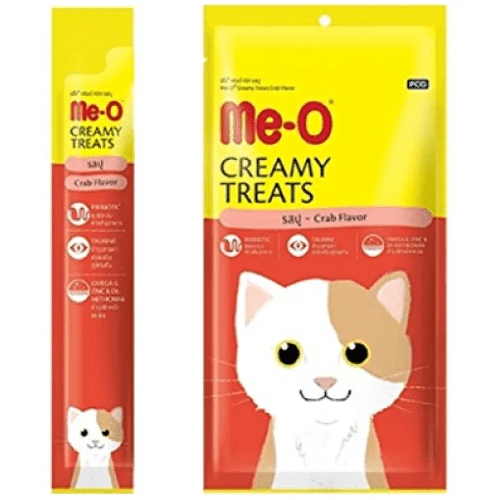 Me O Creamy Crab and INABA Churu Tuna with Chicken Creamy Cat Treats (2+2) - Image 2
