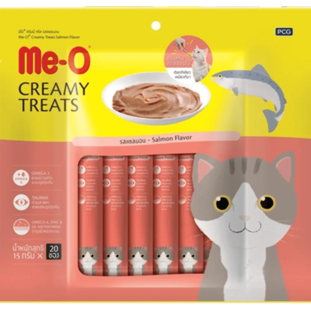 Me O Creamy Crab, Salmon and Bonito Cat Treat Combo - Image 2