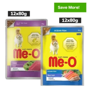 Me O Tuna and Ocean Fish Adult Cat Wet Food Combo