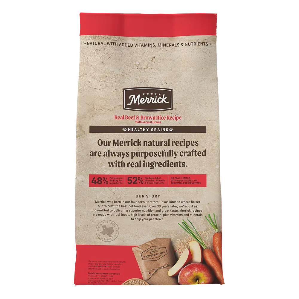 Merrick Classic Healthy Grains Beef and Brown Rice Dry Dog Food - Image 2
