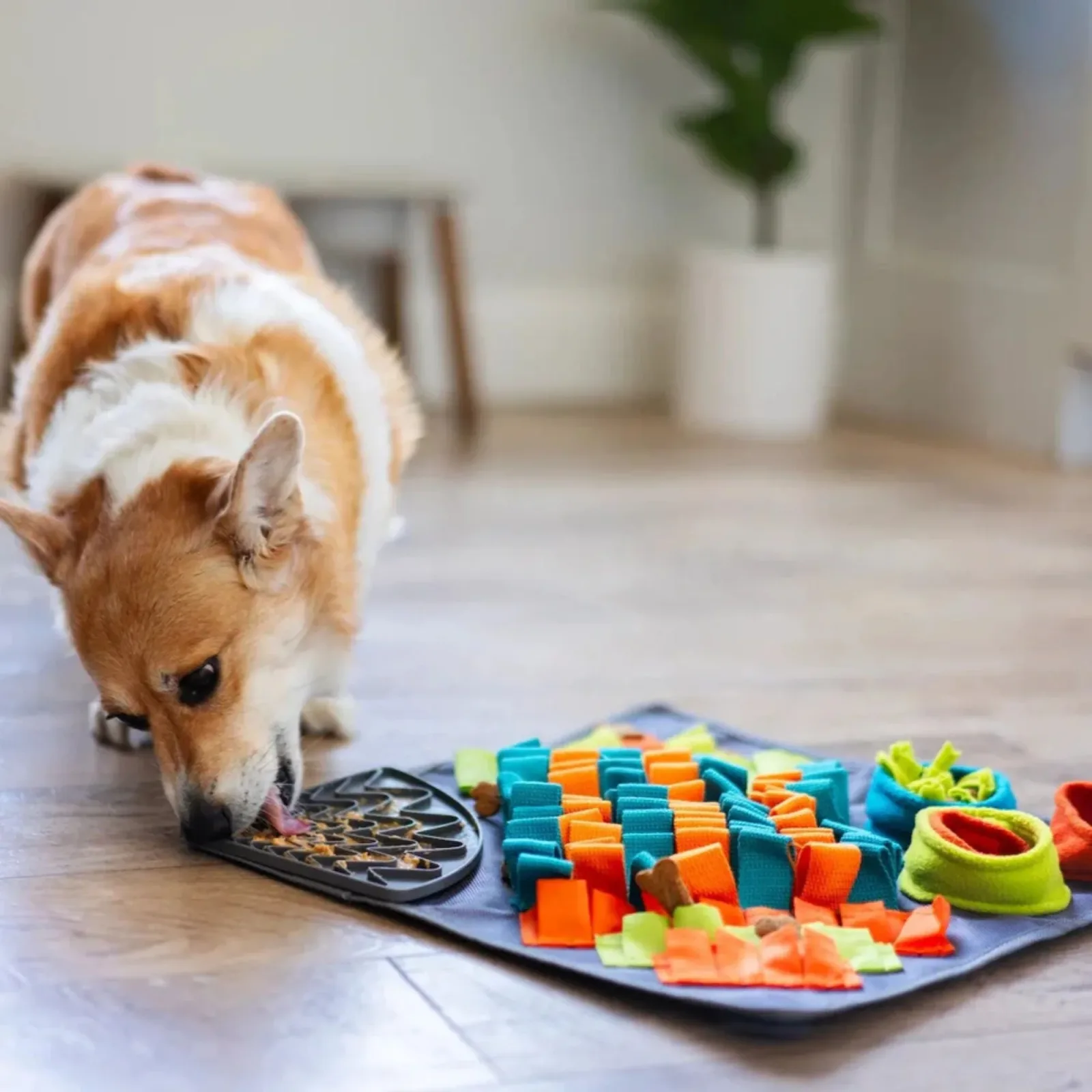 Messy Mutts Dog Square Forage Lick Mat 16 in x 16 in - Image 2