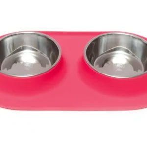 Messy Mutts Double Feeder Red 1.5 Cup