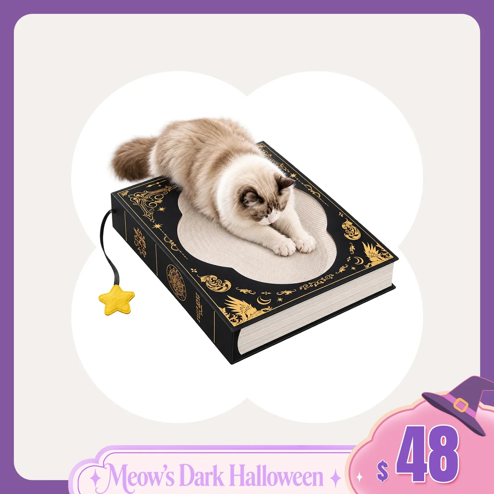 Midnight Grimoire Cat Scratcher