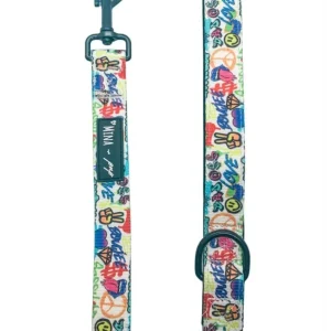 Mina + Pup - Attitude Collection Graffiti Comfort Dog and Cat Leash 5 FT