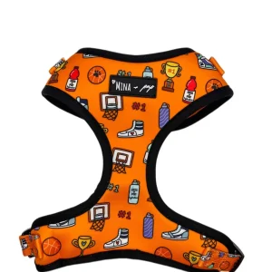 Mina + Pup - Got Game? Basketball and Sports Adjustable Dog Cat Harness