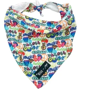 Mina + Pup - Graffiti Edition Tie On Cooling Bandana For Dogs and Cats