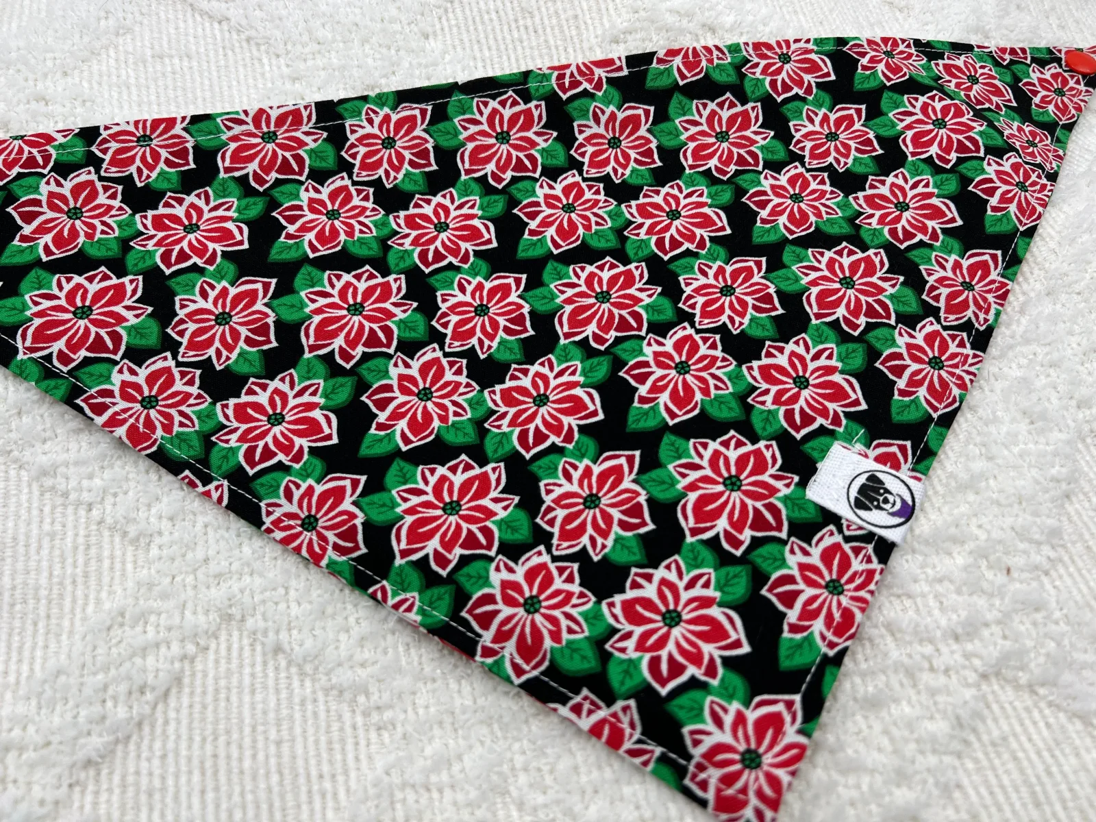 Mini Poinsettias Bandana - Image 2