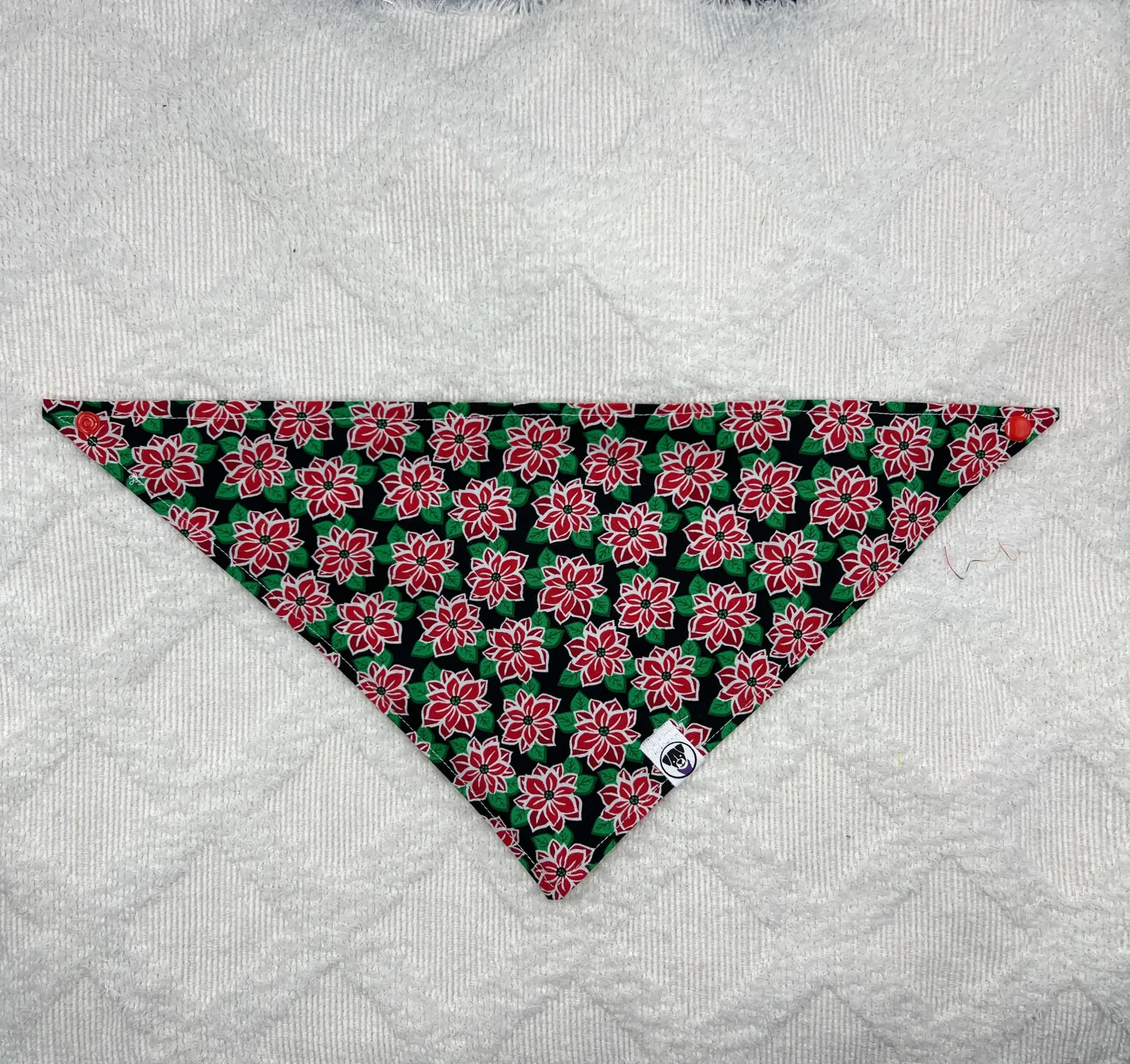 Mini Poinsettias Bandana