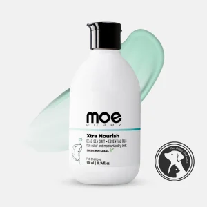 Moe Xtra Nourish for Relieving Itch and Moisturizing Dry Coat Shampoo for Dogs and Cats