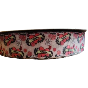 Mom Tattoo Nylon Dog Collar