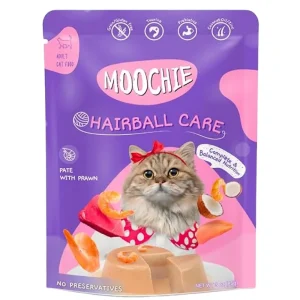 Moochie Hairball Care Pate with Prawn Adult Cat Wet Food