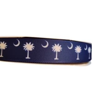 Moon and Palms Nylon Dog Collar
